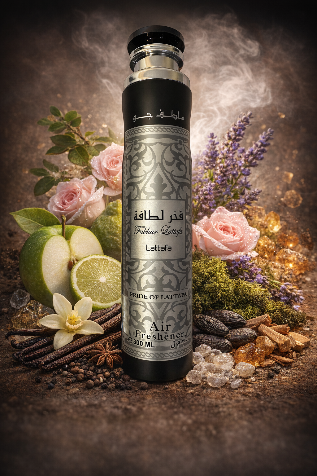Lattafa Fakhar Raumspray (300 ml) - Vanille, Sandelholz und mit weißem Moschus