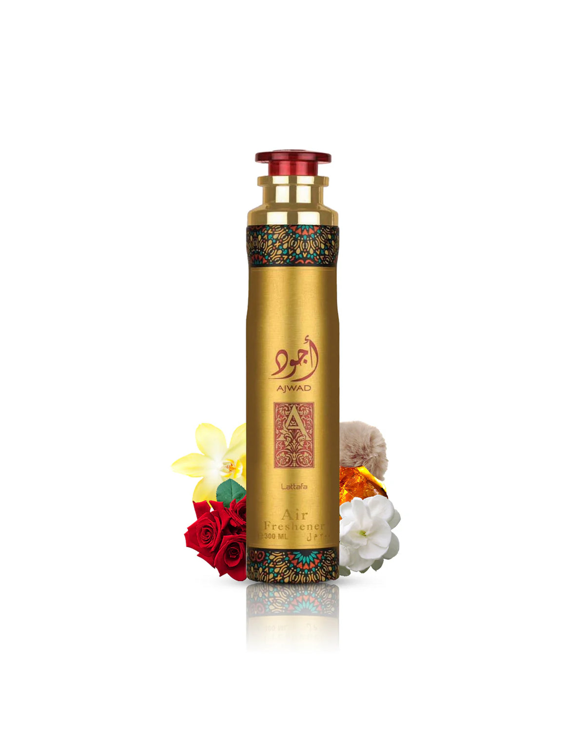 Lattafa Ajwad Air Freshener 300 ml - Luxuriöser Raumspray mit Noten von Rose, Jasmin und Amber