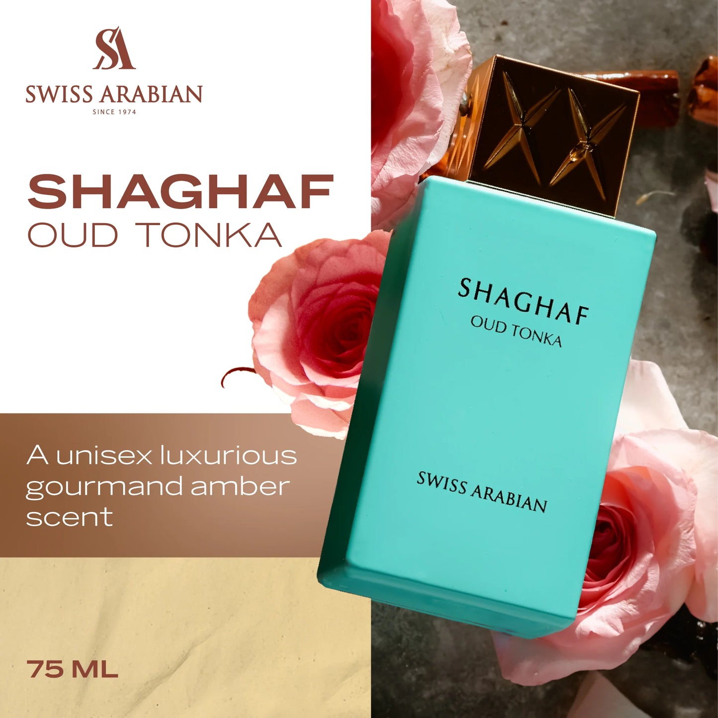 SWISS ARABIAN Shaghaf Oud Tonka - Eau de Parfum 75ml