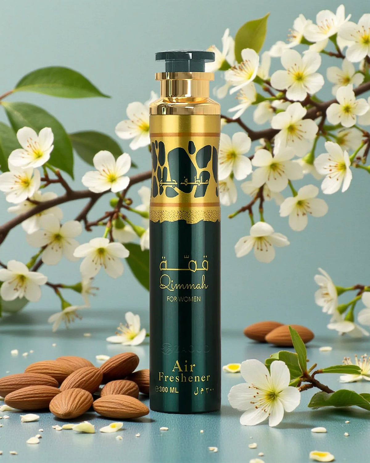 Lattafa Qimmah Damen Air Freshener 300 ml Noten von Mandel, Kaffee, Vanille und mehr