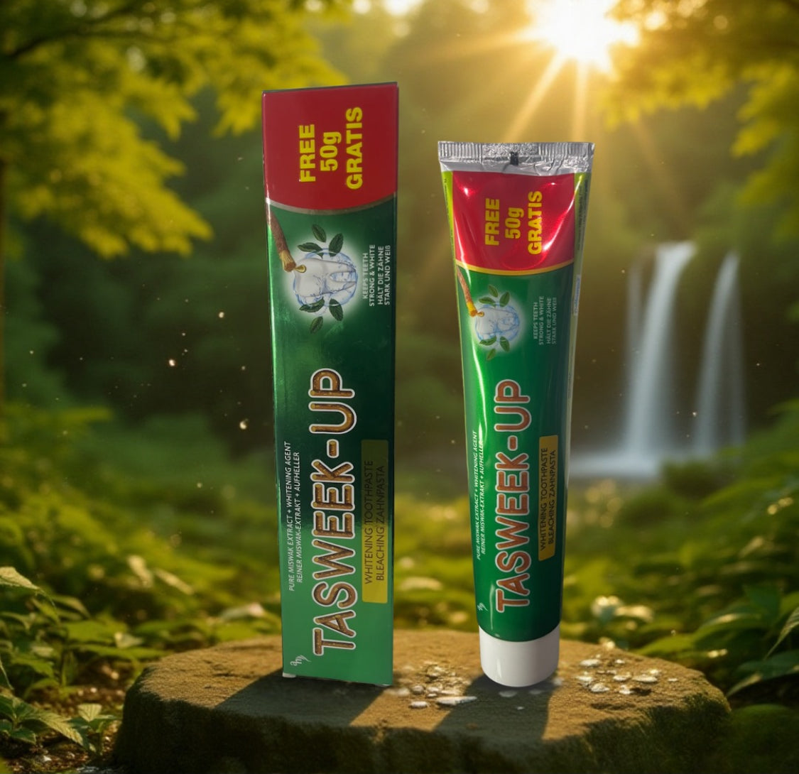 TASWEEK UP – Whitening Zahnpasta - Natürliche Zahnpflege mit purem Miswak-Extrakt