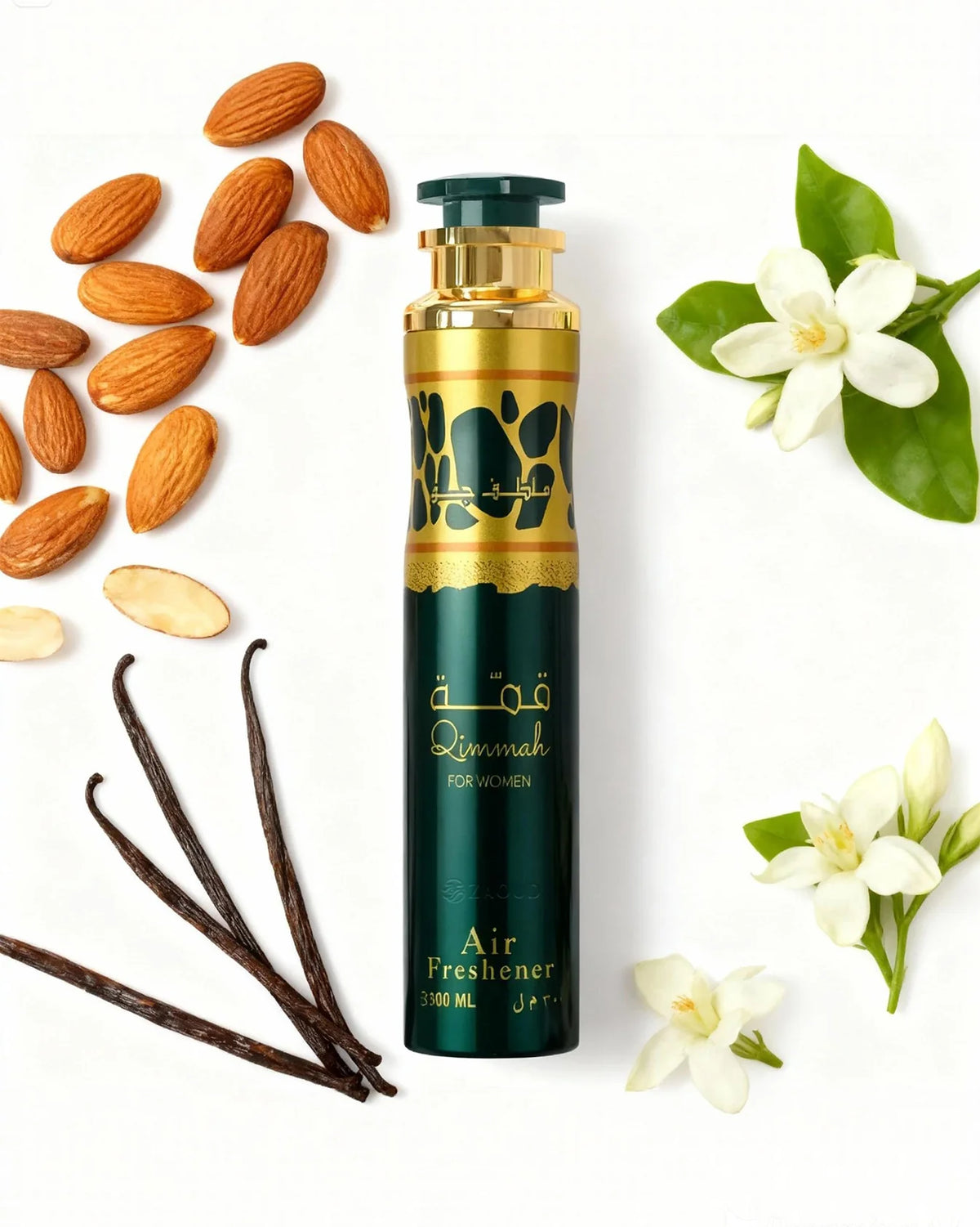 Lattafa Qimmah Damen Air Freshener 300 ml Noten von Mandel, Kaffee, Vanille und mehr